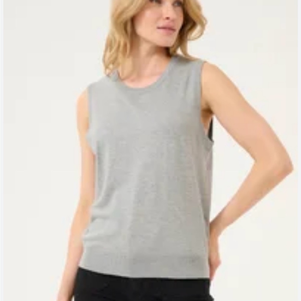 J. Crew Light Gray Muscle Tee